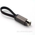 4in1portable Keyring USB Typ-C-Beleuchtungsanschlüsse Datenkabel